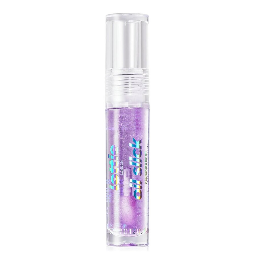 Lottie London Oil Slick, 100% Vegan Lip Oil, Blueberry Kiss, 0.12 fl oz